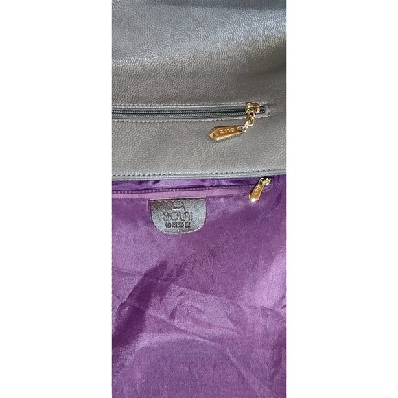 Bolaishaxuan (BOLAI) Gray Pebble Leather Bag - Picture 7 of 11